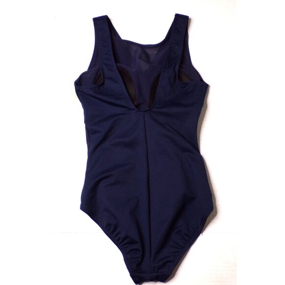 🆕 MIRACLESUIT Palma Illusion Slimming One Piece Swimsuit 8 Navy Blue - Picture 8 of 11